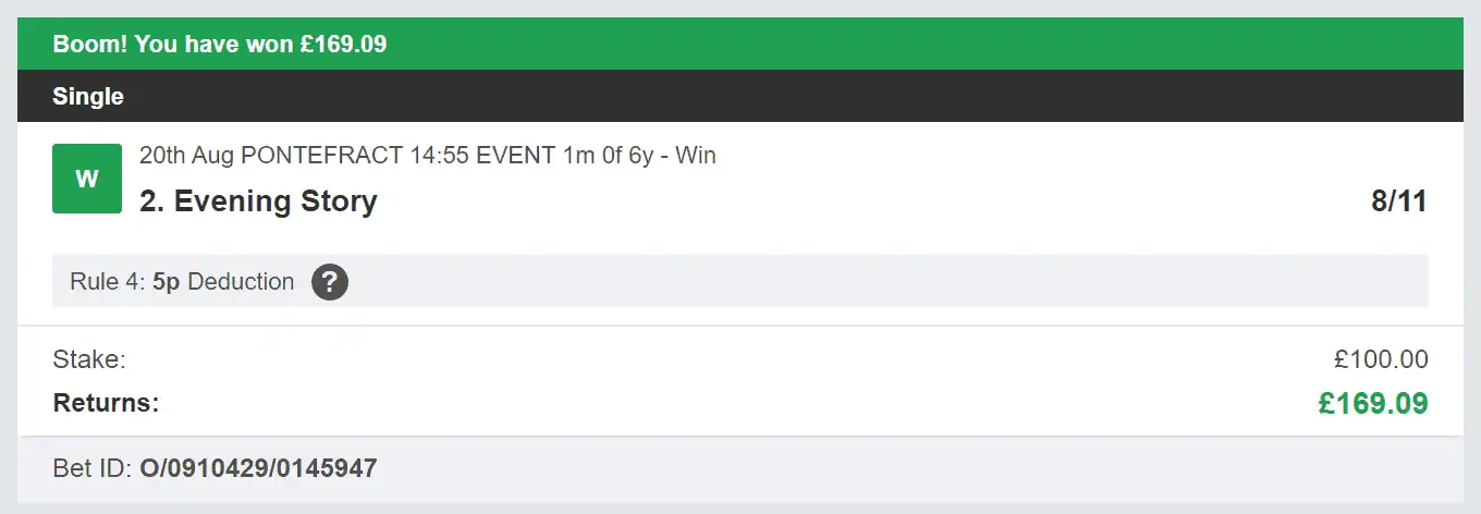 Backing Allstars - Winner - 2023-08-20