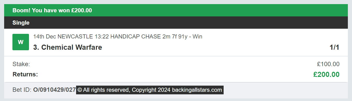 Backing Allstars - Winner - 2024-12-14